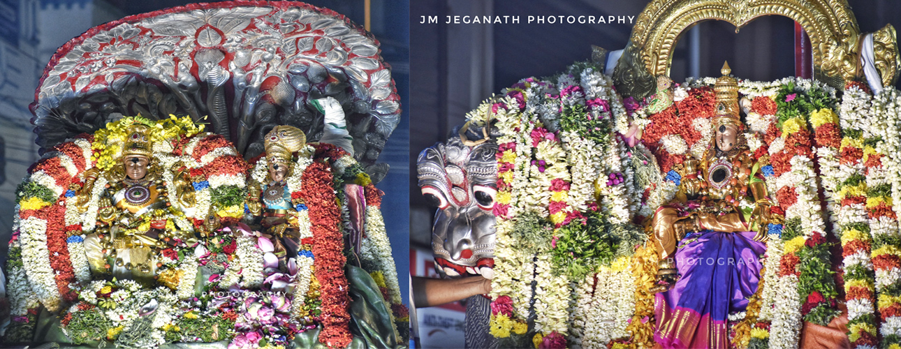 Chithirai Thiruvizha – Day 1 Karpaga Vruksham and Simma Vahanam