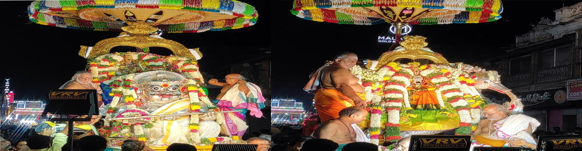 Chithirai Thiruvizha – Day 2 Night Procession on Bhootha and Anna Vahanams